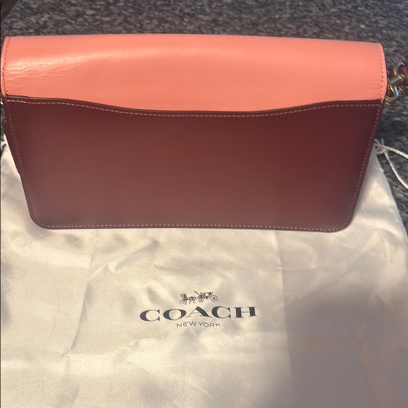 Coach Pink and Brown Crossbody Bag with Adjustable Strap - Picture 3 of 9